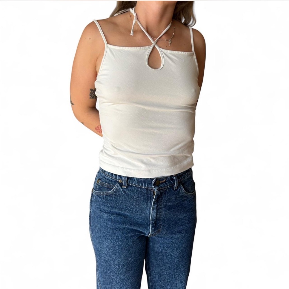 Weekday White Halter Neck Women Top